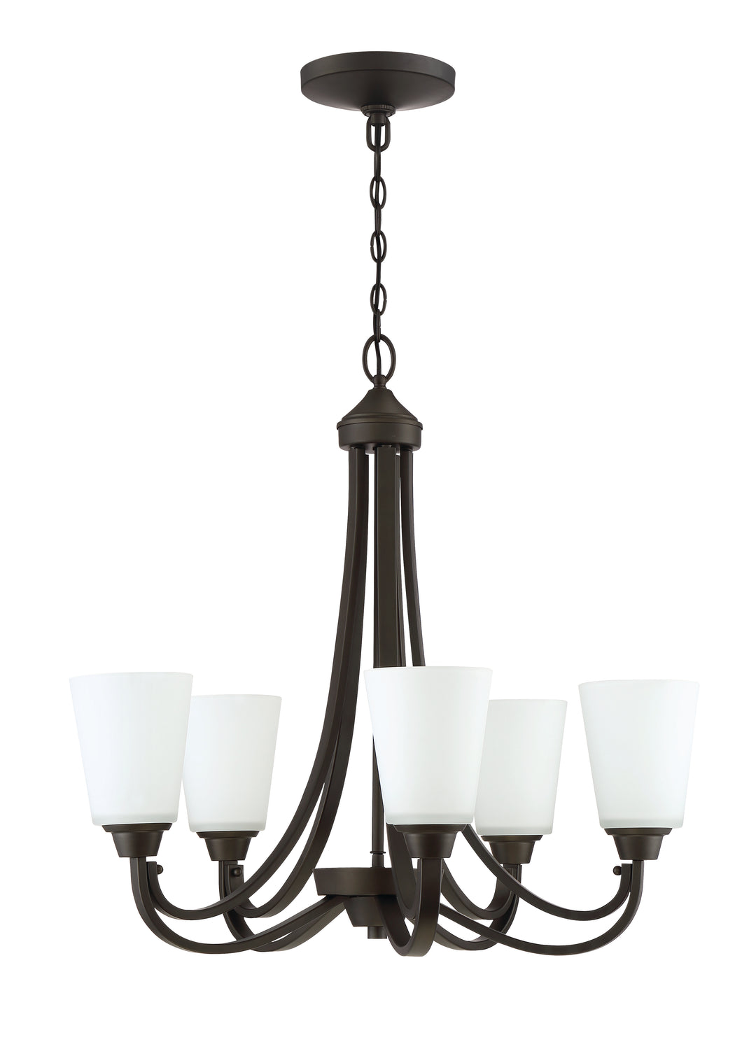 CRAFTMADE Grace 5 Light Chandelier in Espresso