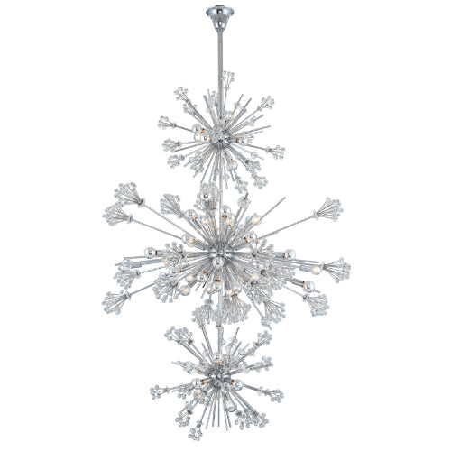 Allegri Constellation 3-Tier Pendant Chrome