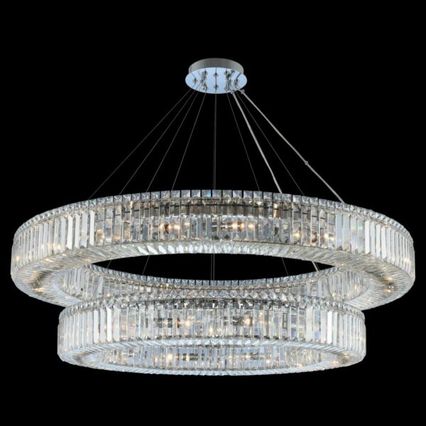 Rondelle (36 + 47) Inch 2 Tier Pendant