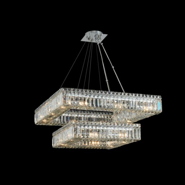 Quadro (18 + 27) Inch 2 Tier Pendant