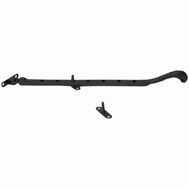 COPPER MOUNTAIN HARDWARE 12 Inch Long Georgian Roped Casement Window Stay (Oil Rubbed Bronze)