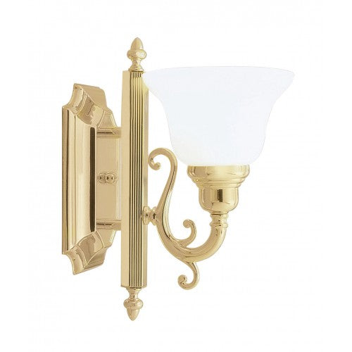 1 Light Polished Brass Bath Light Livex