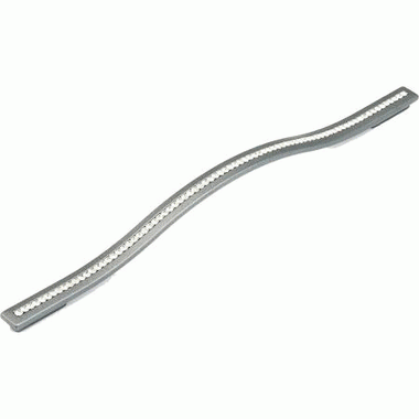 13 3/8 Inch (11 3/8 Inch c-c) Skyevale Cabinet Pull with Crystals (Milano Silver Finish) SCHAUB