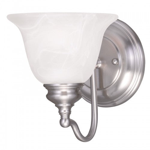 1 Light Brushed Nickel Bath Light Livex