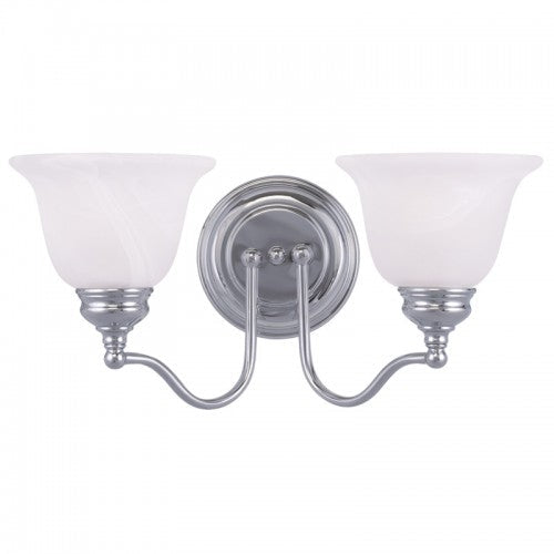 2 Light Polished Chrome Bath Light Livex