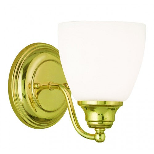 1 Light Polished Brass Wall Sconce Livex