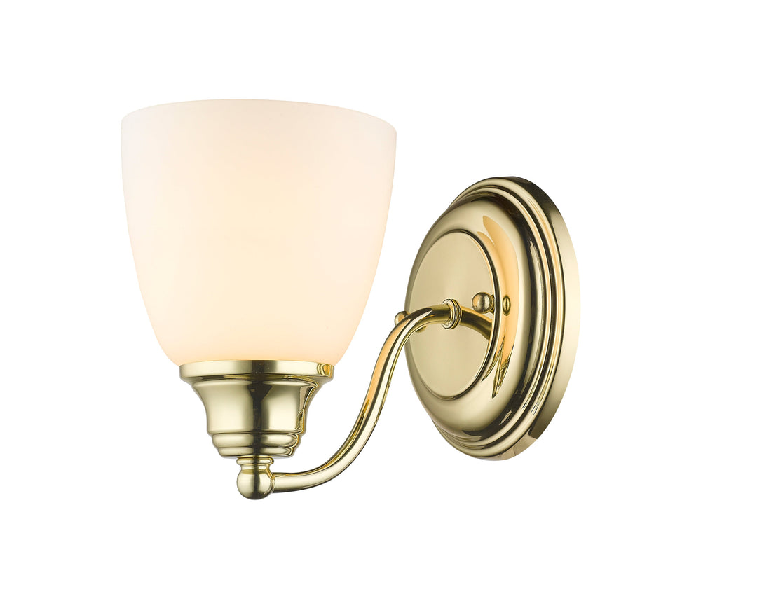 1 Light Polished Brass Wall Sconce Livex