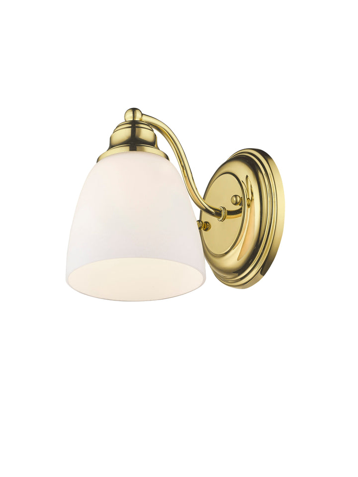 1 Light Polished Brass Wall Sconce Livex