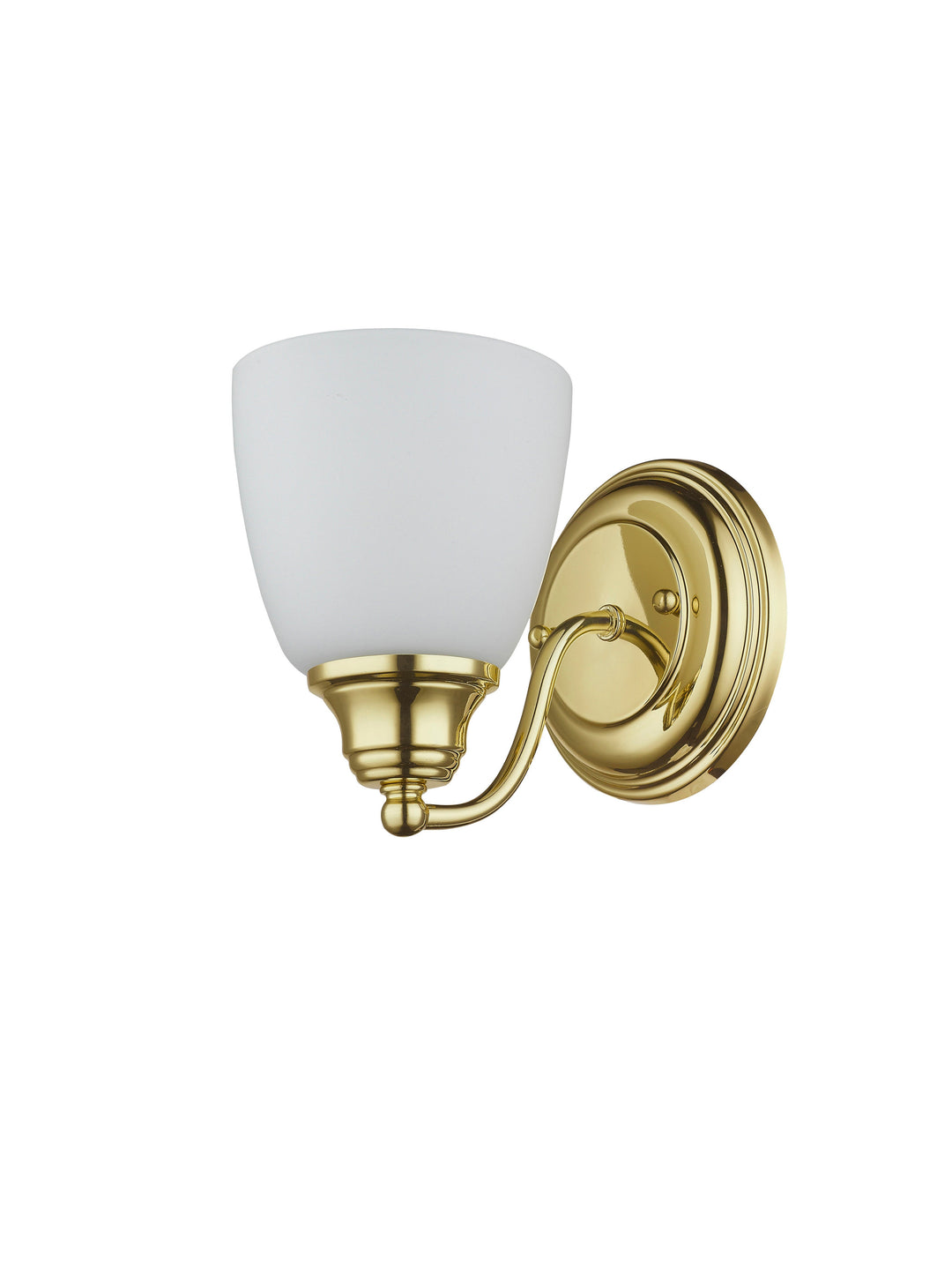 1 Light Polished Brass Wall Sconce Livex