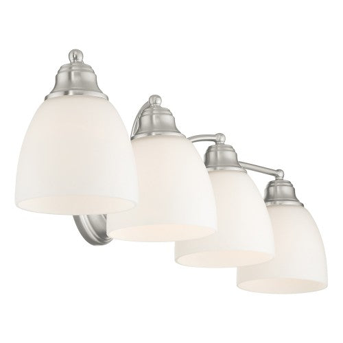 4 Light Brushed Nickel Bath Light Livex