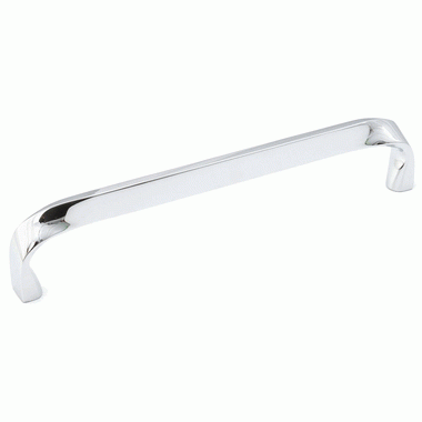 SCHAUB 14 1/2 Inch (13 3/4 Inch c-c) Italian Contemporary Pull (Polished Chrome Finish)