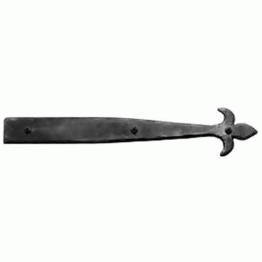 ACORN MANUFACTURING 14 Inch Iron Art Fleur De Lis Dummy Strap