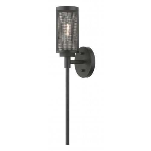 1 Light Black Wall Sconce Livex