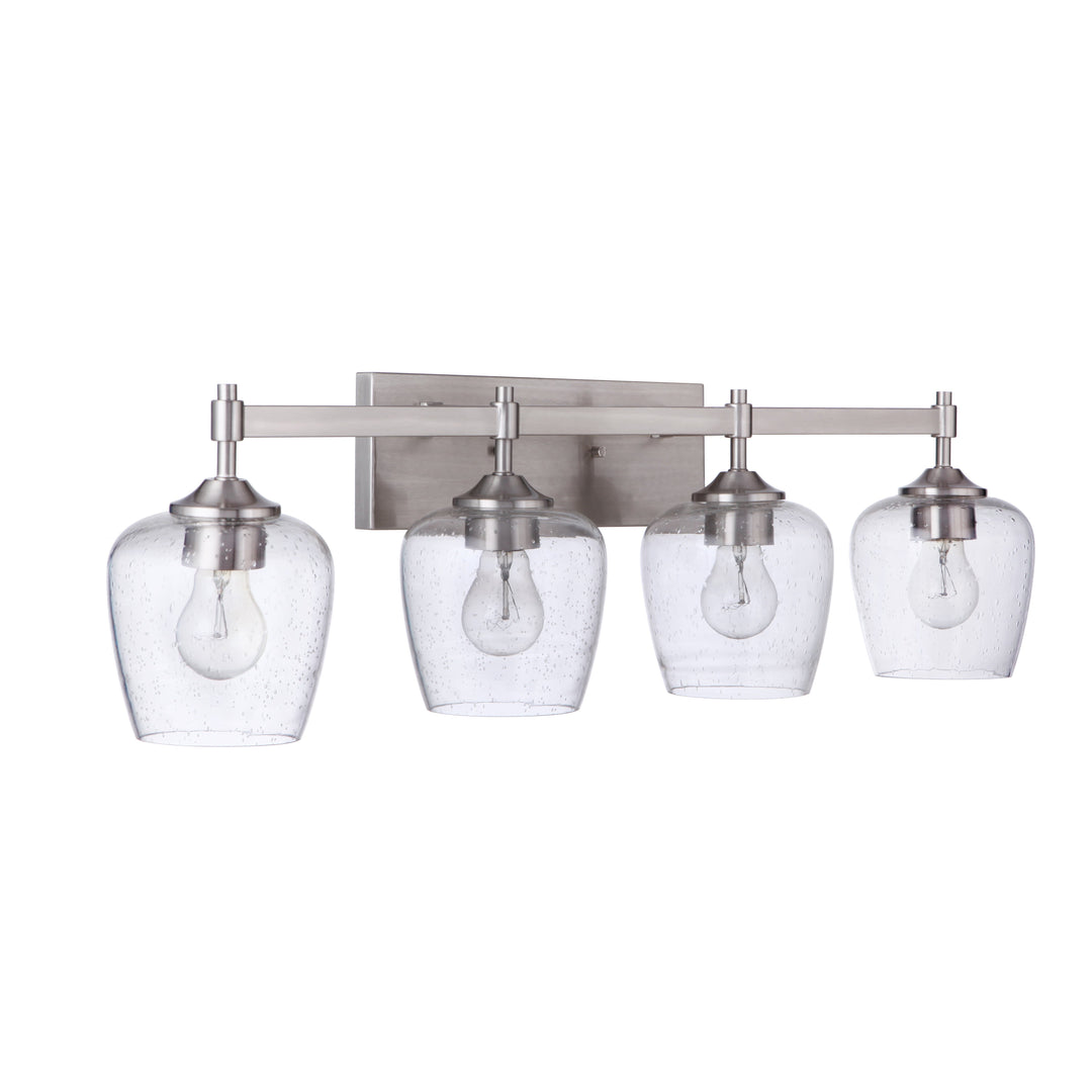 CRAFTMADE Stellen 4 Light Vanity in Brushed Polished Nickel