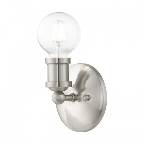 1 Light Brushed Nickel ADA Single Vanity Sconce Livex