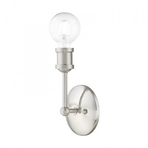 1 Light Brushed Nickel ADA Vanity Sconce Livex