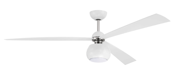 CRAFTMADE 60" Otto in White/Polished Nickel w/ White Blades