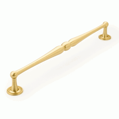 SCHAUB 15 3/4 Inch (15 Inch c-c) Atherton Appliance Pull (Satin Brass Finish)