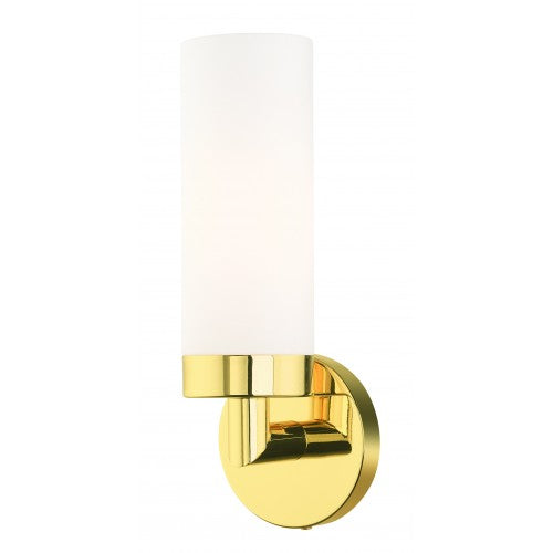 1 Light Polished Brass ADA Single Sconce Livex