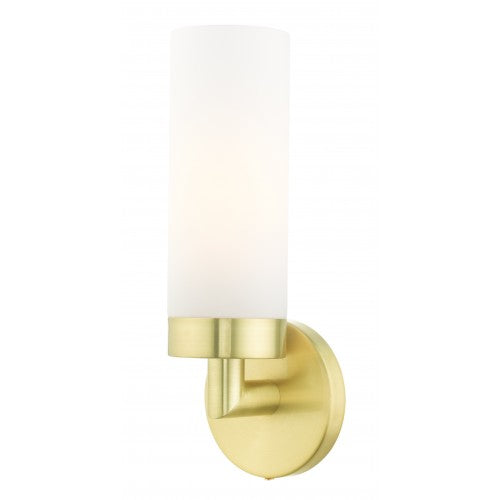 1 Light Satin Brass ADA Single Sconce Livex