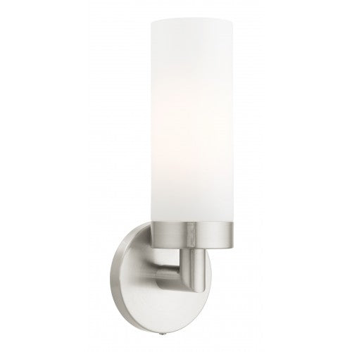 1 Light Brushed Nickel ADA Single Sconce Livex