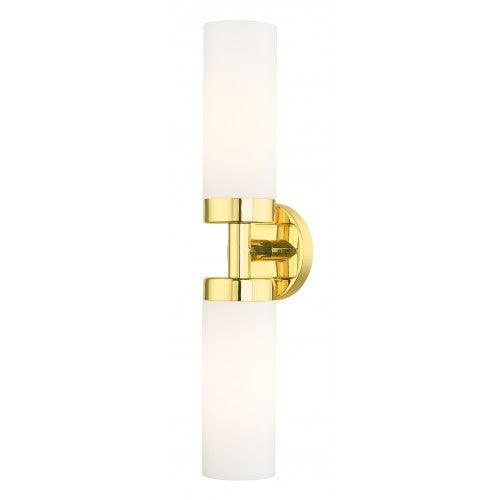 2 Light Polished Brass ADA Vanity Sconce Livex