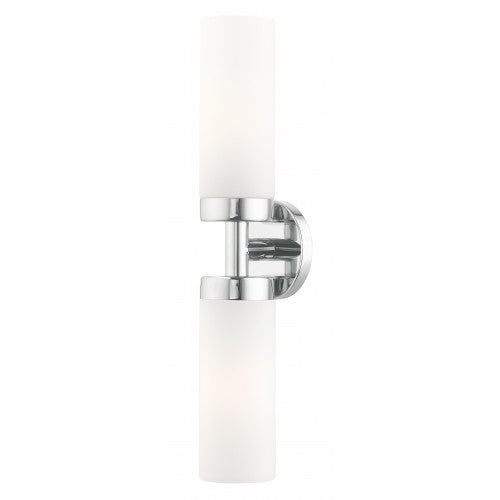 2 Light Polished Chrome ADA Vanity Sconce Livex