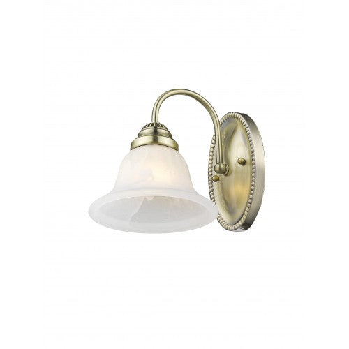 1 Light Antique Brass Bath Light Livex