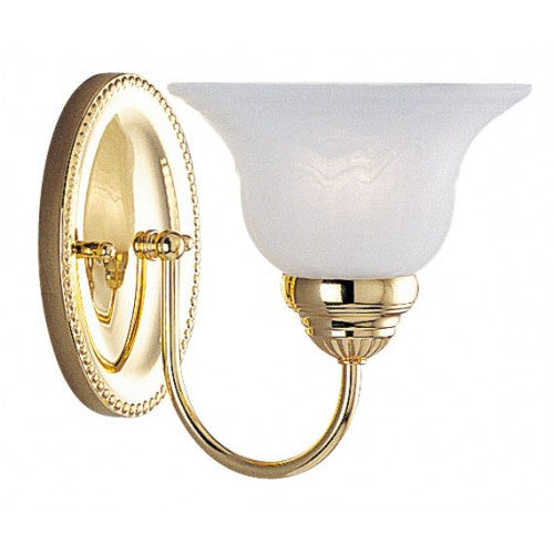 1 Light Polished Brass Bath Light Livex