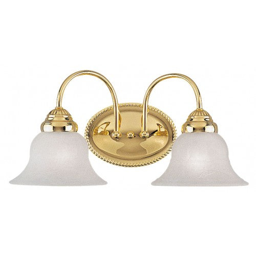 2 Light Polished Brass Bath Light Livex