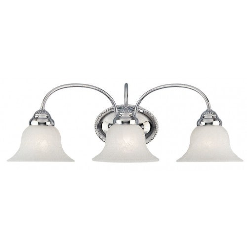 3 Light Polished Chrome Bath Light Livex