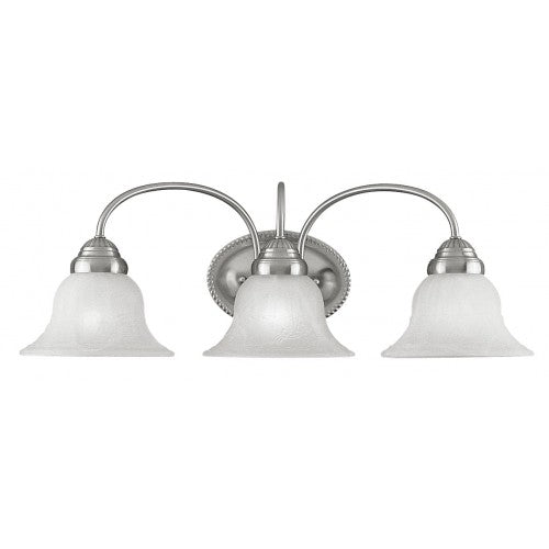 3 Light Brushed Nickel Bath Light Livex