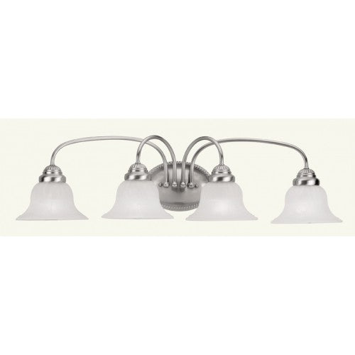 4 Light Brushed Nickel Bath Light Livex