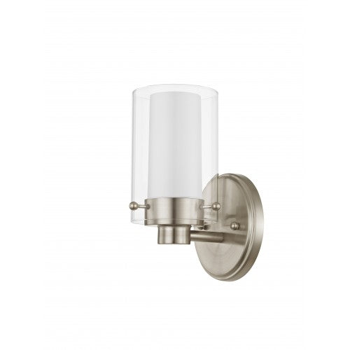 1 Light Brushed Nickel Bath Light Livex