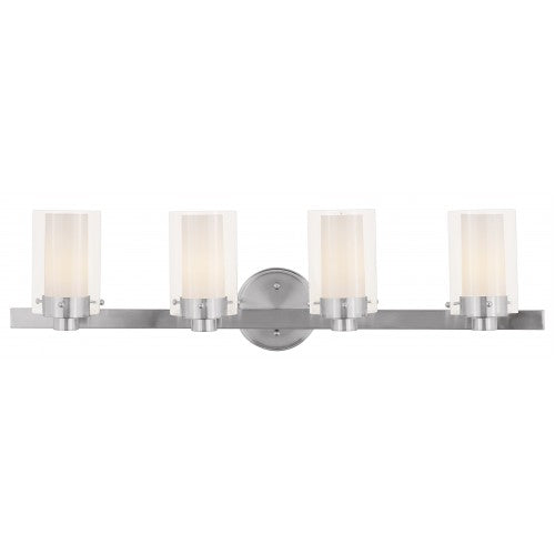 4 Light Brushed Nickel Bath Light Livex