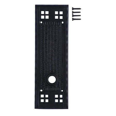 Arts & Crafts Style Solid Brass Backplate (Several Finishes Available)