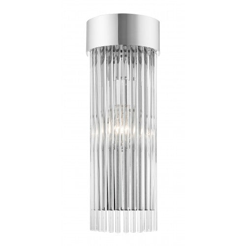 1 Light Polished Chrome Wall Sconce Livex