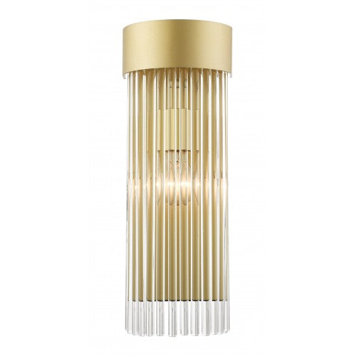 1 Light Soft Gold Wall Sconce Livex