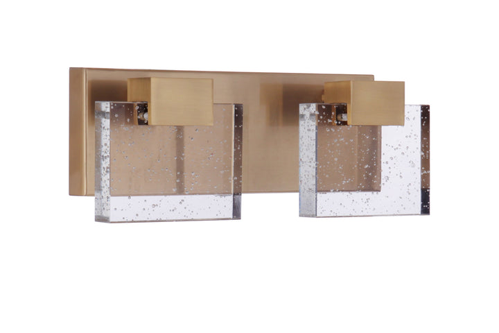 Antique Hardware Alamere 2 Light LED Vanity in Satin Brass Bath and Vanity