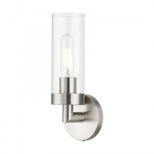 1 Light Brushed Nickel ADA Single Sconce Livex