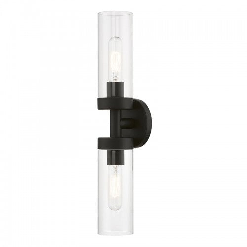 2 Light Black ADA Vanity Sconce Livex