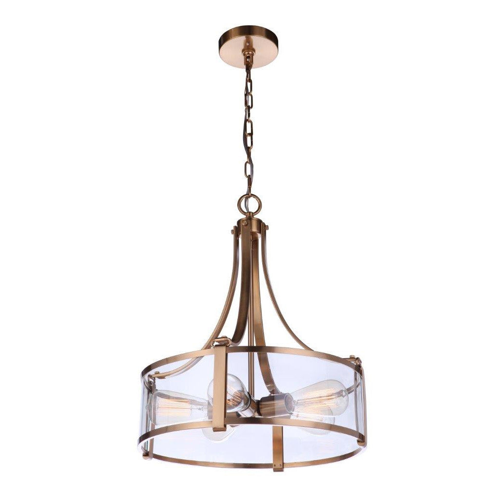 CRAFTMADE Elliot 5 Light Pendant in Satin Brass