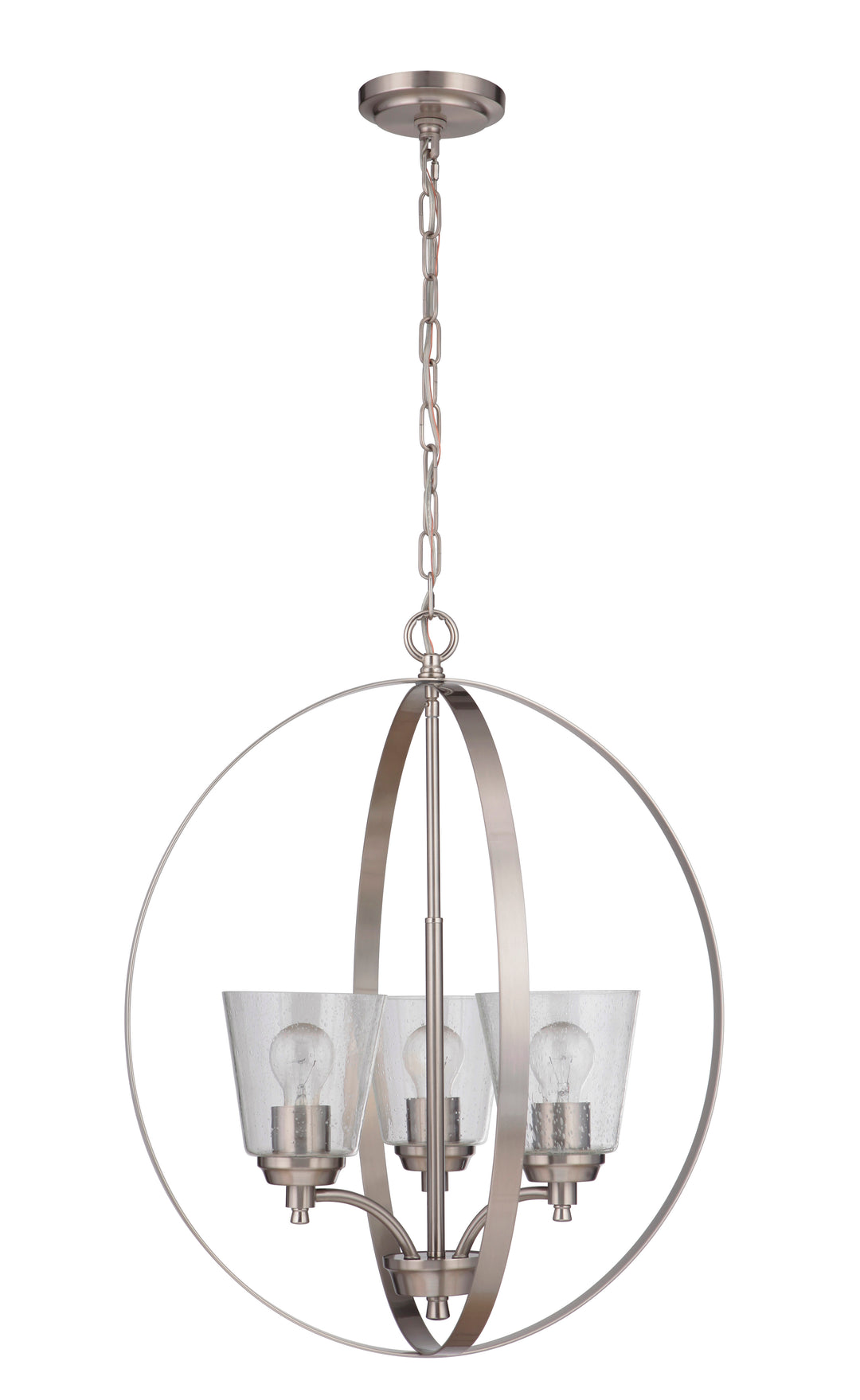 CRAFTMADE Tyler 3 Light Foyer in Brushed Polished Nickel