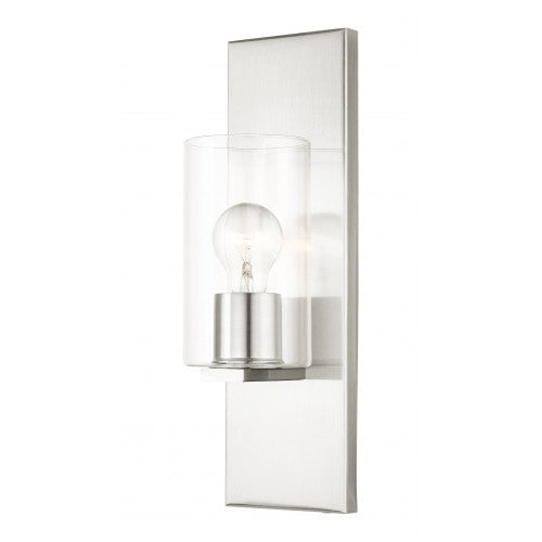 1 Light Brushed Nickel Wall Sconce Livex