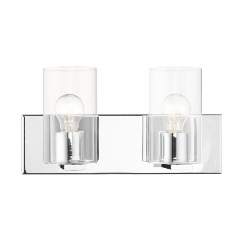 2 Light Polished Chrome Bath Vanity Livex