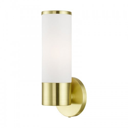 1 Light Satin Brass ADA Single Sconce Livex