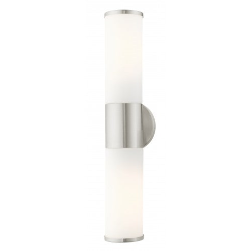 2 Light Brushed Nickel ADA Vanity Sconce Livex