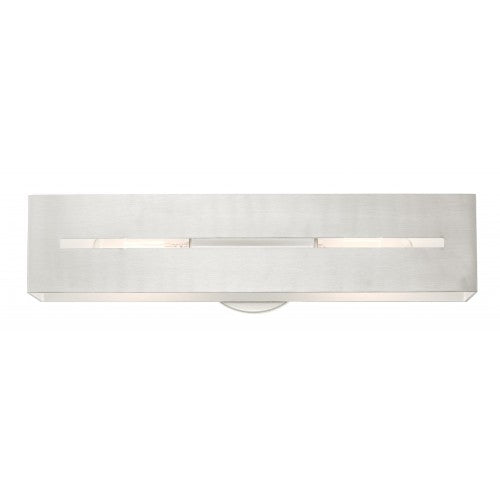 2 Light Brushed Nickel ADA Vanity Sconce Livex