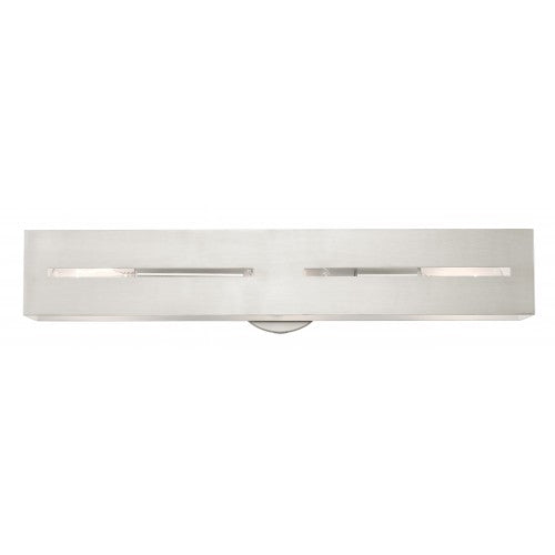 3 Light Brushed Nickel ADA Vanity Sconce Livex