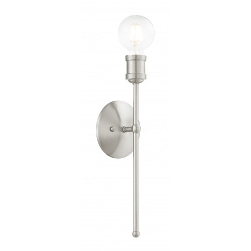 1 Light Brushed Nickel Wall Sconce Livex